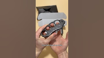 The brass knuckle knife is one of the most ILLEGAL knives to carry