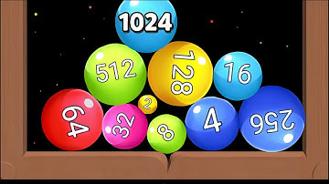 2048 Number Puzzle game: Merge Blob Ball ⭐ Merge Simulator Battles ( Max Level )