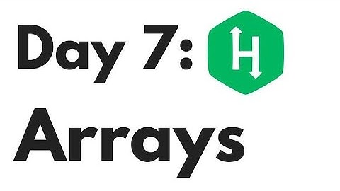 Day 7 |Arrays|Hackerrank Solution|Python