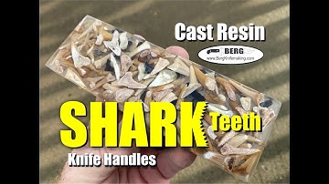 How to make Cast Resin Shark Teeth Knife Handles by Berg Knifemaking