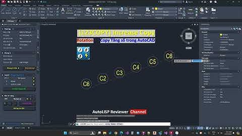 Copy tăng số theo hàng Rotation QIC | AutoLISP Just Simple