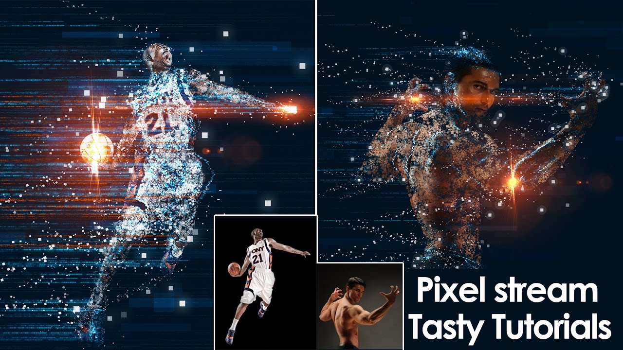 Pixel Stream Photo Effect In Photoshop CC