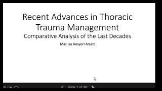 Recent Advances in Thoracic Trauma ManagementComparative Analysis of the Last Decades