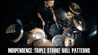 JamesPayneDrums.com - Triple Bass Drum Patterns Indipendence drum lesson preview