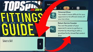 Topspin 2k25: How to unlock skill sets? *Fittings guide*