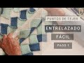 Cómo tejer punto entrelazado (color a) Video 1 ☞ Tejiendo Fácil y Bien