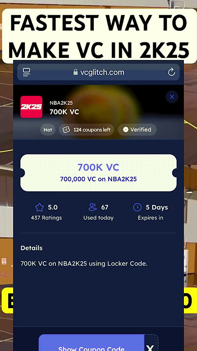 NBA 2K25 FREE VC. HOW TO GET FREE VC LOCKER CODES - NBA2K25 VC #nba2k25 #lockercodes