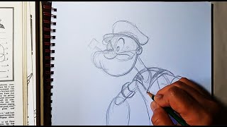 How To Draw Popeye The Sailor.