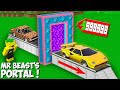I bought MR BEAST PORTAL for UPGRADE CAR in Minecraft ! NEW SUPER CAR !