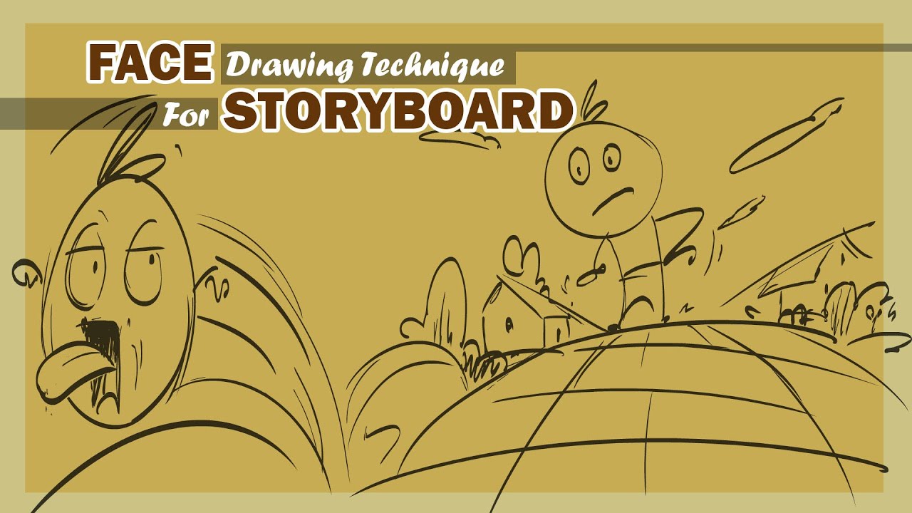 How to draw Face for Storyboard - YouTube