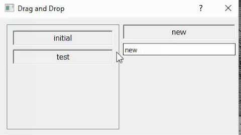 Drag and Drop PySide Example