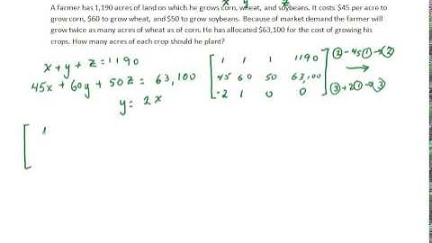 A Resource Management Application of Gaussian Elimination
