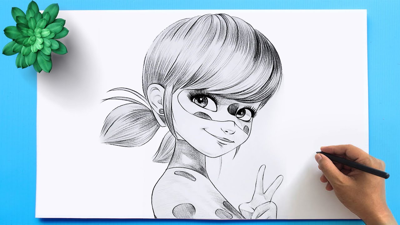 Miraculous Ladybug Drawing Easy | How to draw miraculous ladybug ...