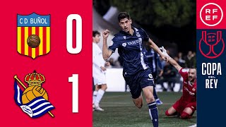  Copa del Rey false CD Buñol 0–1 Real Sociedad de Fútbol false Primera Eliminatoria