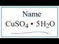 Hydrates and Polyatomic Ions