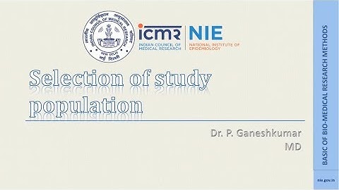 13 Selection of study population