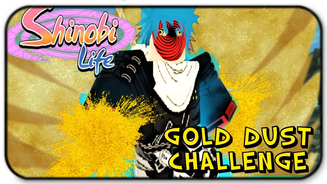 Roblox Shinobi Life Gold Dust Element Challenge Youtube - roblox shinobi life gold dust element gameplay and how to