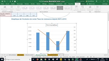#Excel 2016 :  Graphique Axe Secondaire