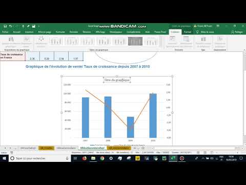 #Excel 2016 :  Graphique Axe Secondaire