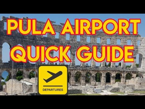 Video: Airport in Pula