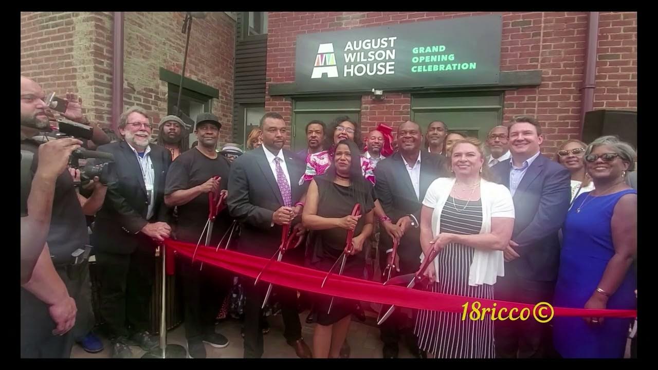 PITTSBURGH EVENTS... AUGUST WILSON HOUSE RIBBON CUTTING SHORT 18RICCO