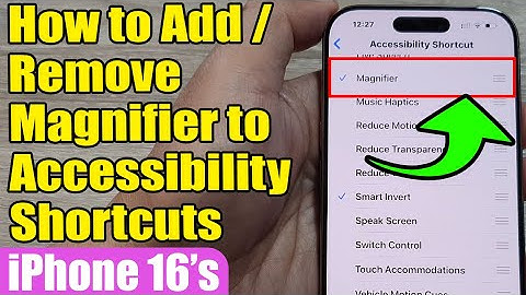 🔍 How to Add/Remove Magnifier to Accessibility Shortcuts on iPhone 16/16 Pro Max 📱 iOS