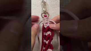 🪢 Another way to secure the cords when making a macrame wristlet 🪢