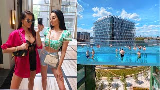 VLOG - DAY AT THE SKY POOL | SHOPPING AND FANCY LUNCHES