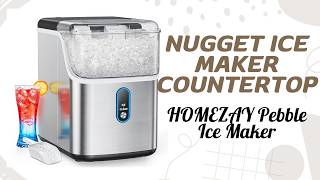 Enjoy restaurant-style soft, chewable nugget ice anytime with the HOMEZAY Pebble Ice Maker screenshot 4