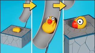 Unbelievably Satisfying Blender 3D Physics Simulation | Soft Body, Magnet & Destruction screenshot 4
