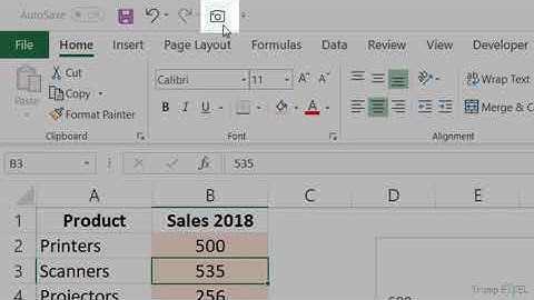 📷 Excel CAMERA Tool - Create Linked Images that update automatically