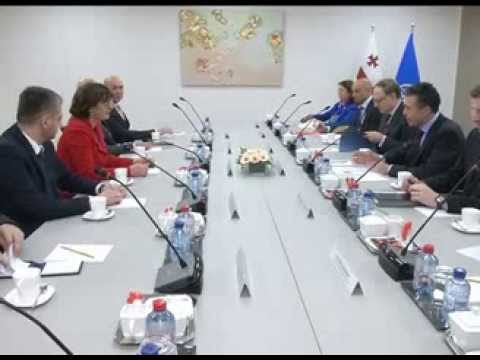 მაია ფანჯიკიძის და ანდერს ფოგ რასმუსენის შეხვედრა