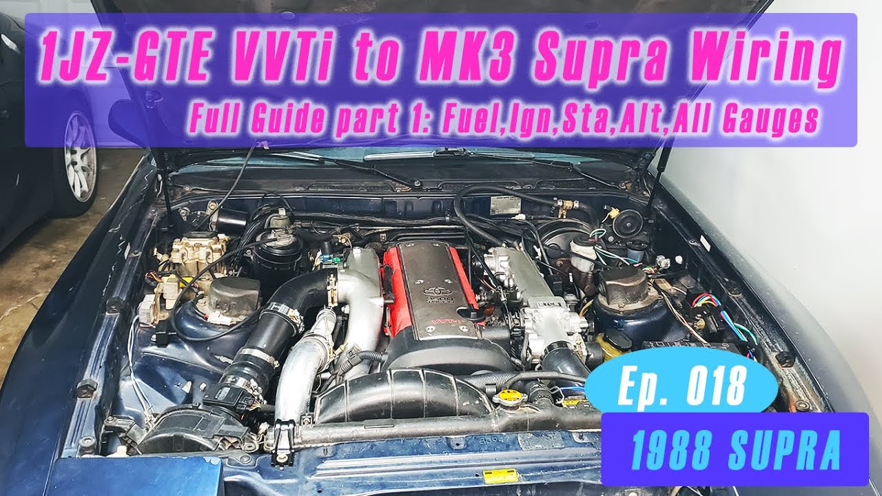 1988 Supra Build Ep 18 How to wire a 1JZGTE