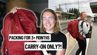 Packing Only Carry-on for 3 MONTHS in Asia! *40L backpack + 25L dayback*