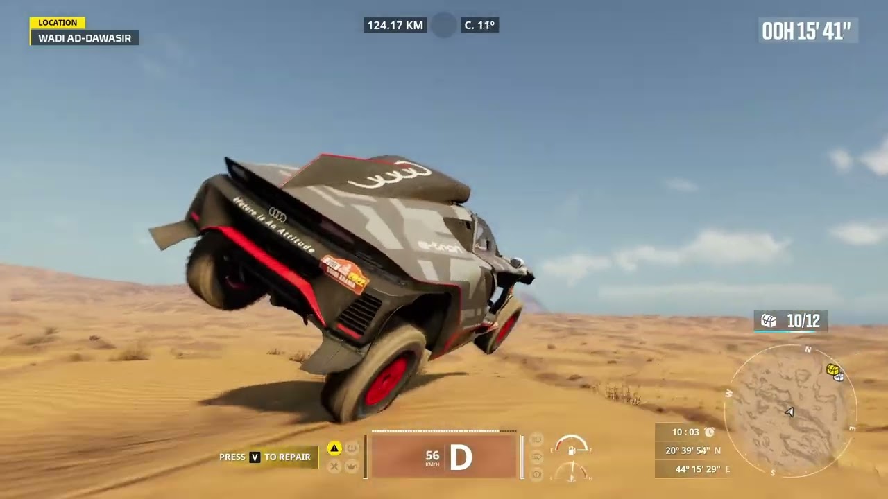 Audi RS Q E-Tron. Audi Sport. Dakar Desert Rally. Wadi ad-Dawasir