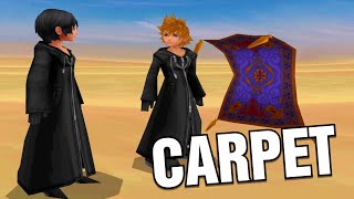 Carpet Interacting with Kingdom Hearts Characters