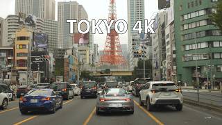 Tokyo 4K HDR - Sunday Driving Downtown - Skyline Skyscrapers