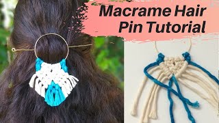 DIY Macrame Hair Clip Tutorial