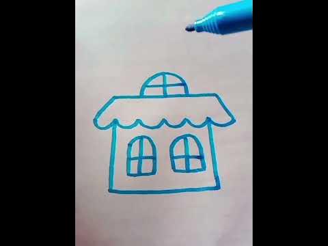 How to tinny house easy drawing ideas - YouTube