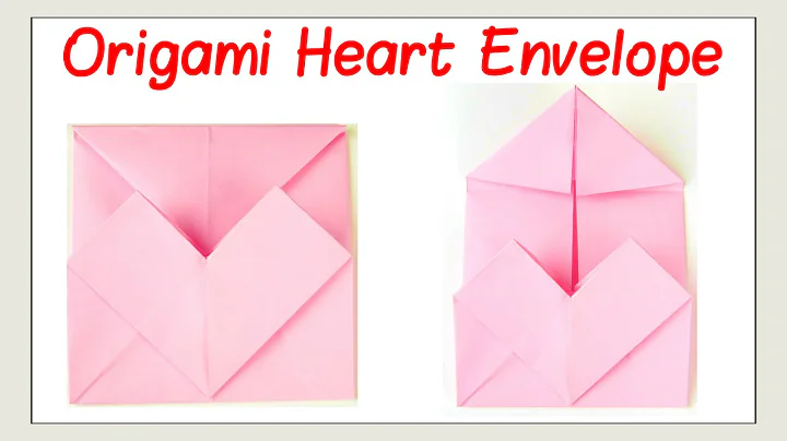 Valentine's Day Crafts - How to Fold an Origami Heart Envelope Paper Craft