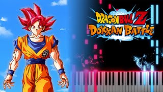 DFE PHY Super Saiyan God Goku Intro OST - DBZ Dokkan Battle - Piano Tutorial screenshot 5