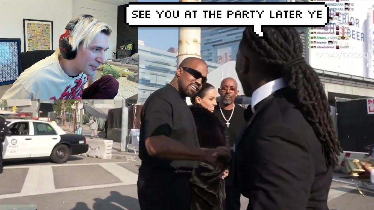 xQc Reacts to Kai Cenat Meeting Kanye West On Stream - YouTube