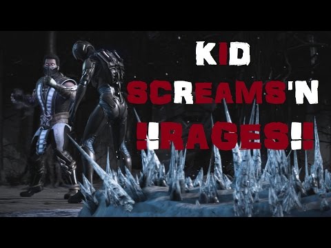 Mortal Kombat X: Online Matches: Kid RAGES/SCREAMS