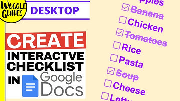 How to add a check list in Google Docs
