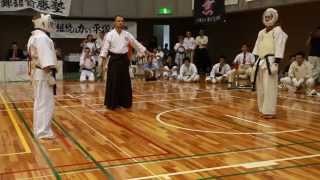 1-ый бой в личке Худышкина Андрея на 28-ом Чемпионате Японии по Косики каратэ.Победа.