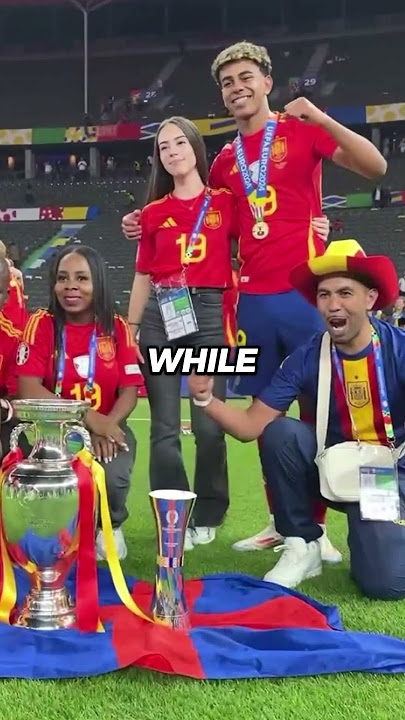 LAMINE YAMAL CELEBRATES THE EURO 2024 VICTORY WITH HIS GIRLFRIEND 🤯🥰