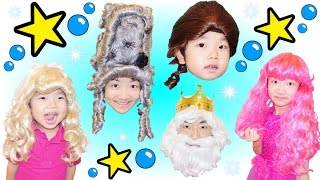 ★「プリンセス＆プリンスに大変身！？」色々なカツラ＆メザイク！★Transformed into Princess & Prince!?★