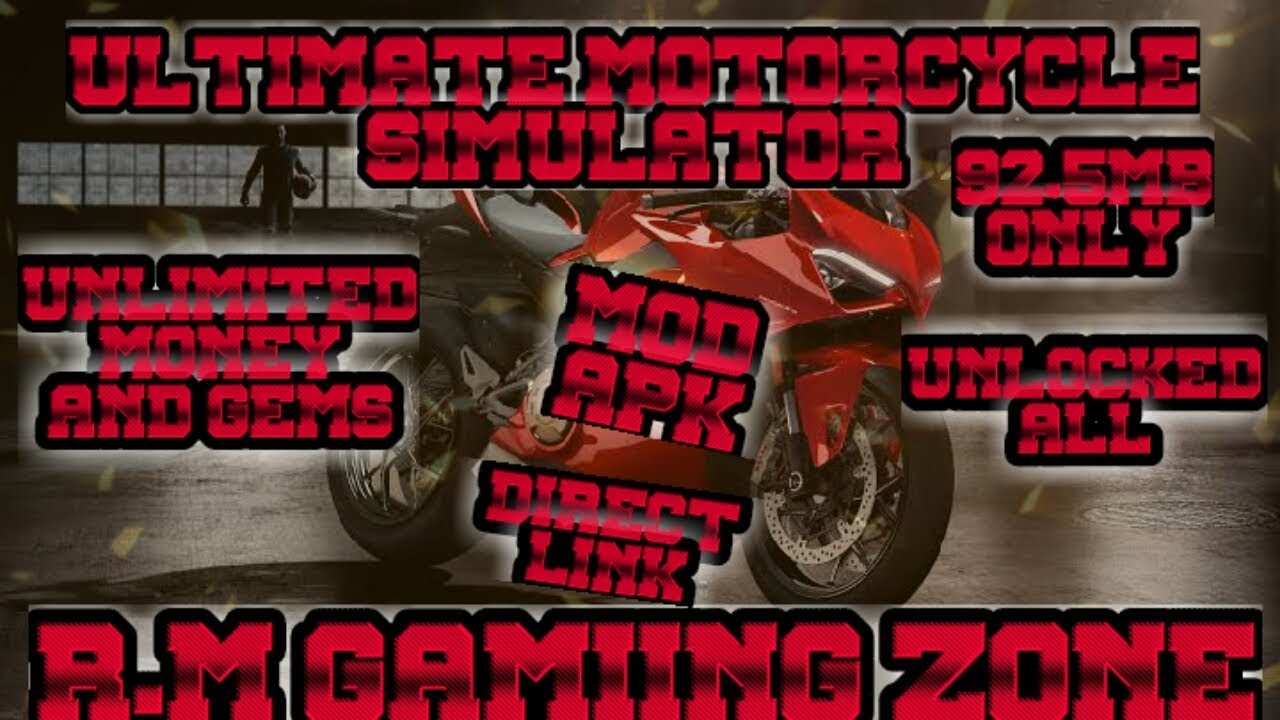 How To Download Ultimate Motorcycle Simulator Mod Un Money And Unl All 1 8 2apk By R M Gaming Zone Youtube