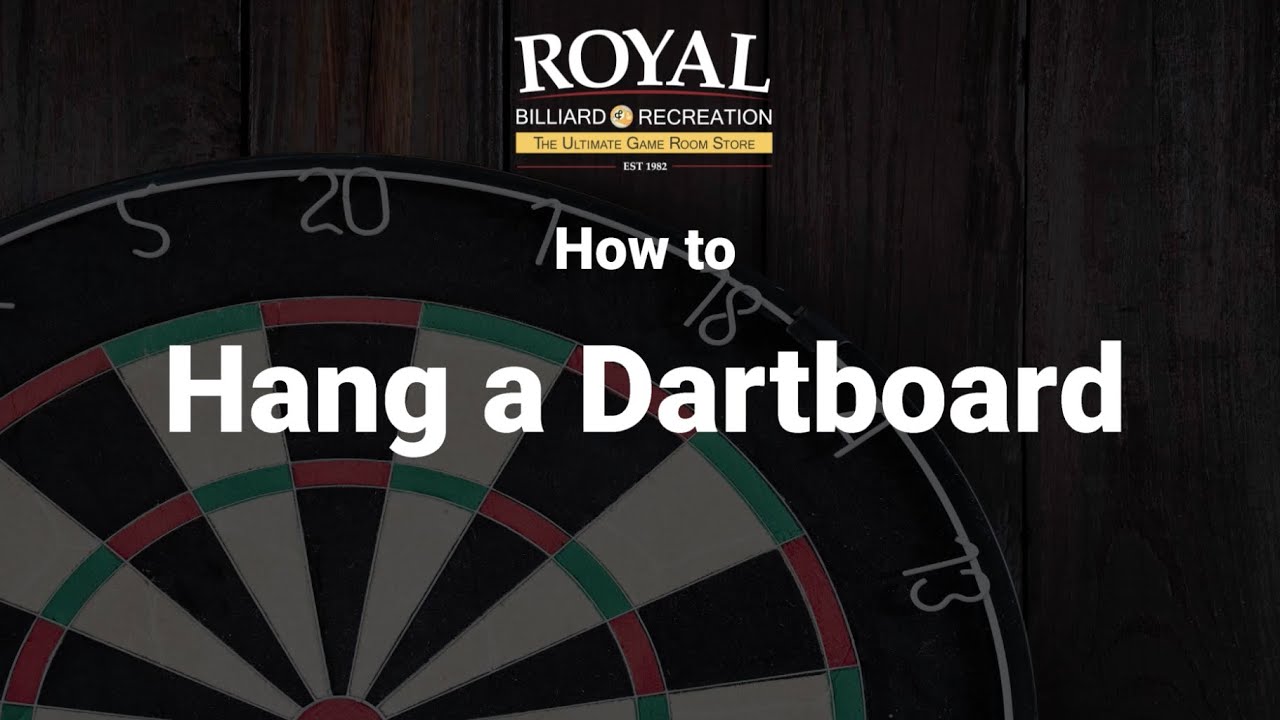 Har råd til Poleret mesterværk How to Hang a Dartboard – Bullseye height and throwline distance. - YouTube
