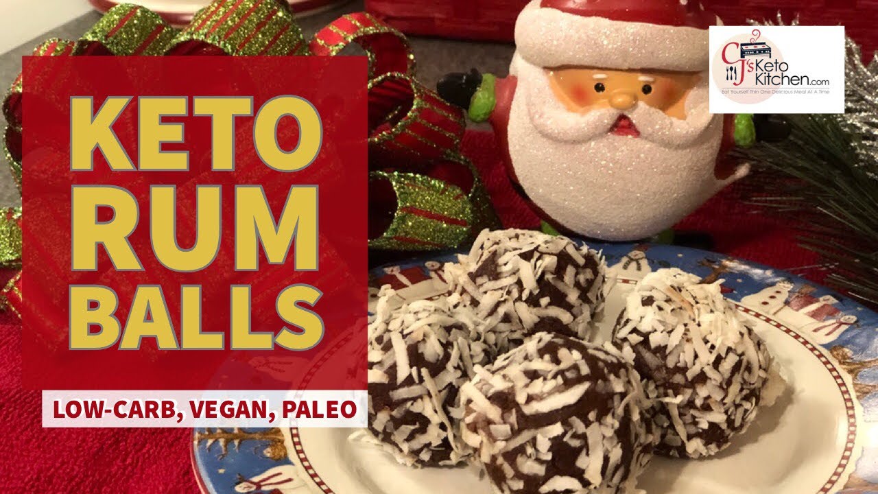 Keto Rum Balls | Low-carb | Vegan | Paleo 